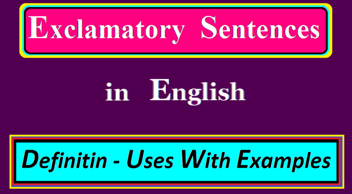 Exclamatory Sentences